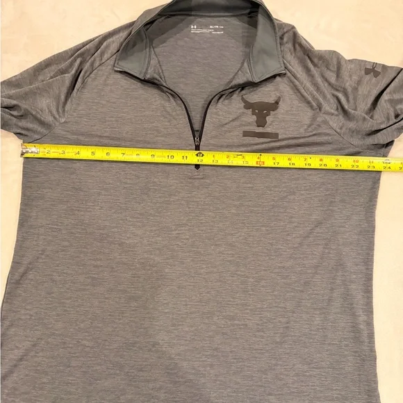 Men’s Under Armour Gray Quarter-Zip Pullover - Picture 5 of 8